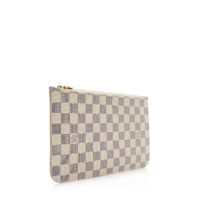 Louis Vuitton Damier Azur Neverfull MM Pochette (SHF-21590)