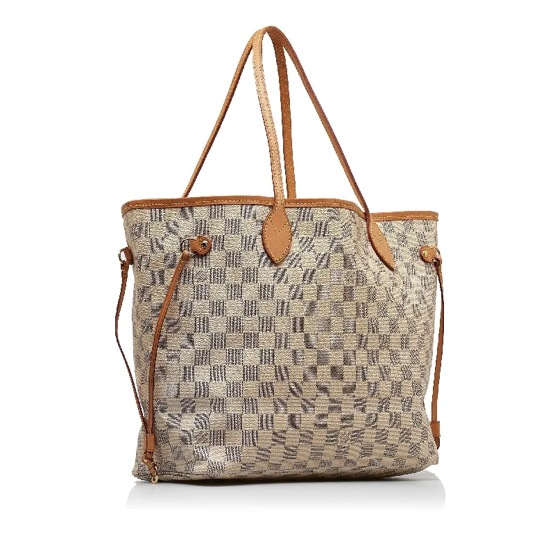 LOUIS VUITTON Damier Azur Neverfull MM Tote Bag