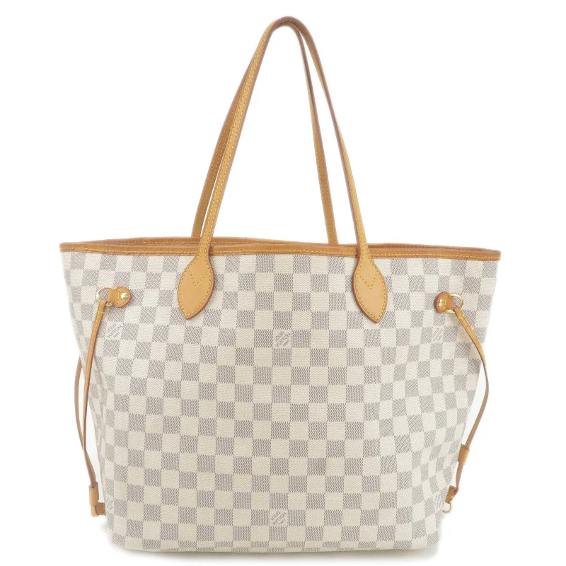 Louis Vuitton Damier Azur Neverfull MM Tote Bag N51107