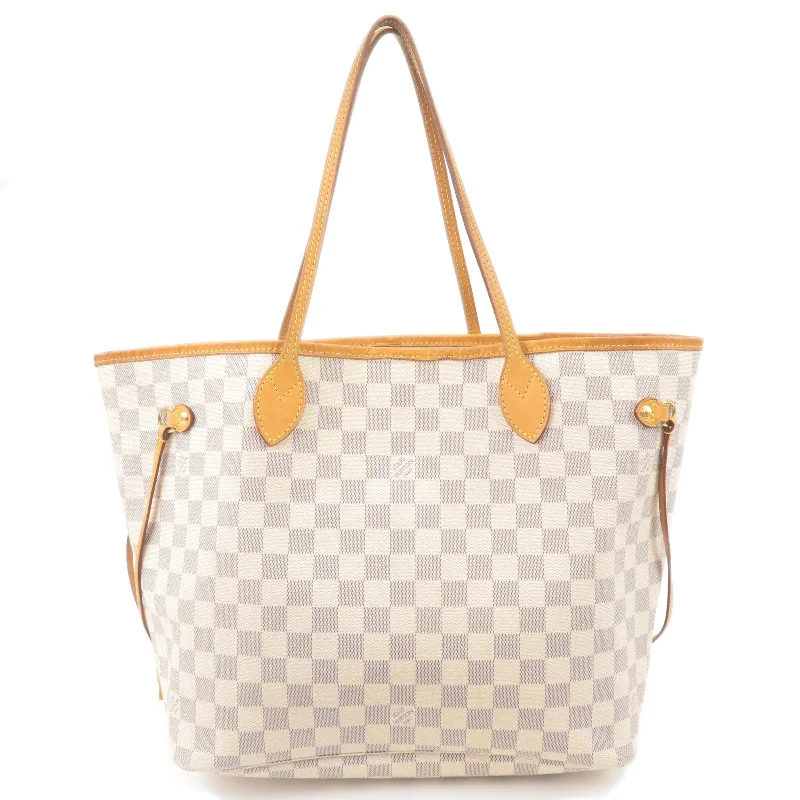 Louis Vuitton Damier Azur Neverfull MM Tote Bag N51107