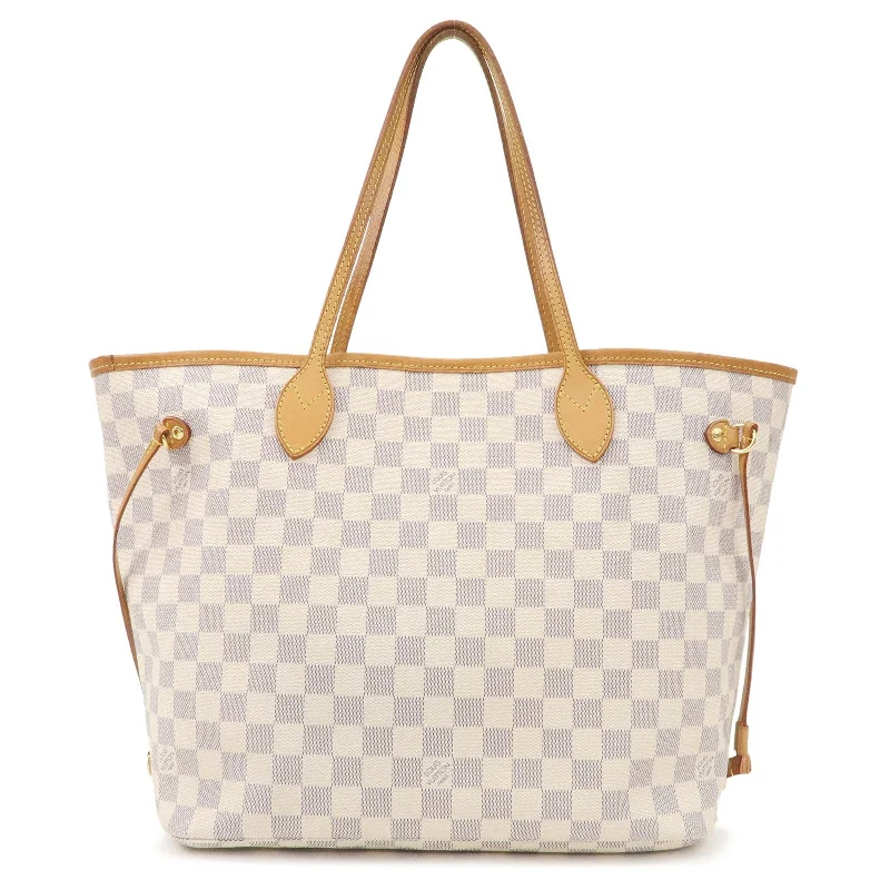 Louis Vuitton Damier Azur Neverfull MM Tote Bag N51107