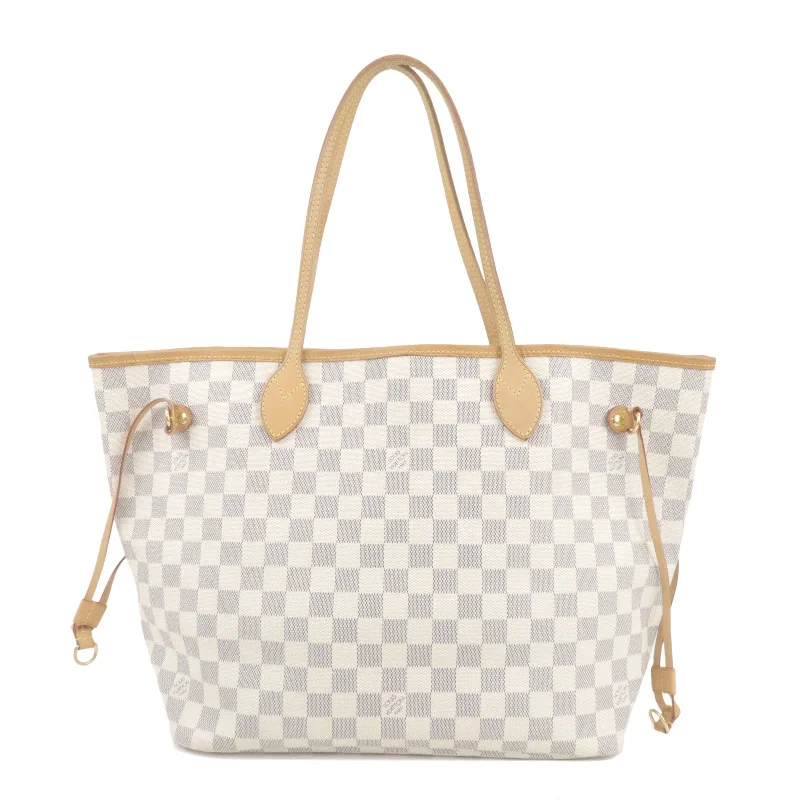 Louis Vuitton Damier Azur Neverfull MM Tote Bag N51107