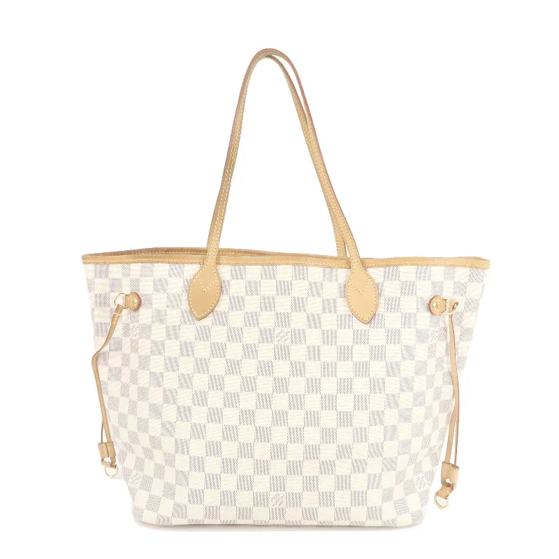 Louis Vuitton Damier Azur Neverfull MM Tote Bag N51107