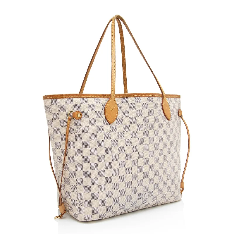 Louis Vuitton Damier Azur Neverfull MM Tote (SHF-UaNXaa)