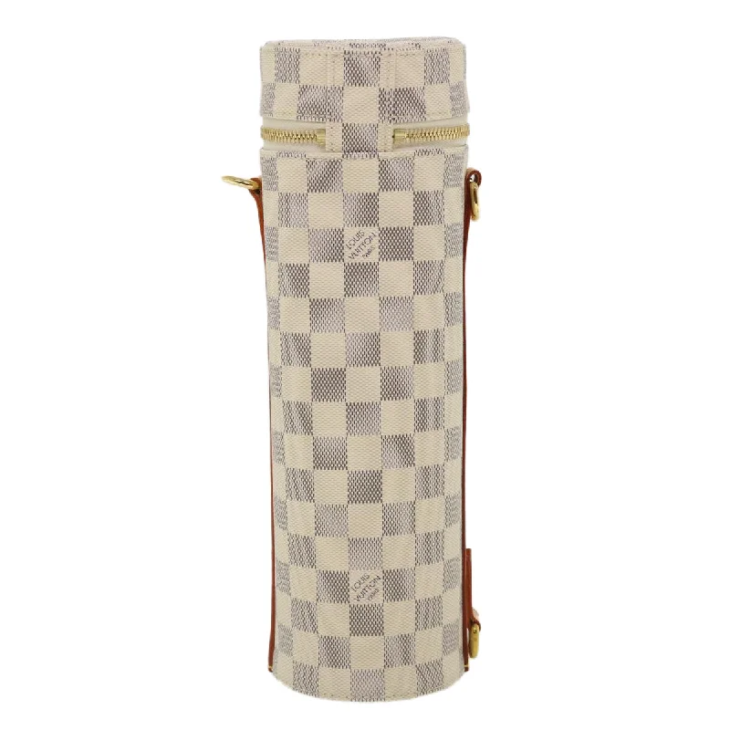 LOUIS VUITTON Damier Azur Porte Buteil Bottle Shoulder Bag GI0373 LV Auth 35906A