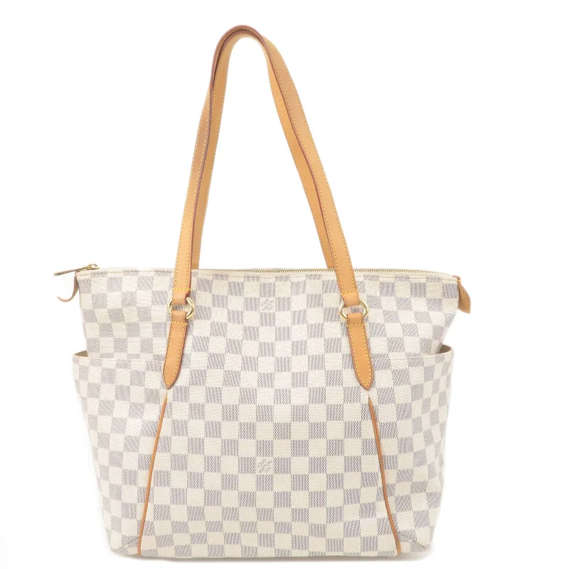 Louis Vuitton Damier Azur Totally MM Tote Bag Hand Bag N51262