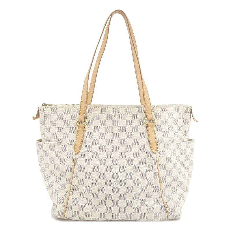 Louis Vuitton Damier Azur Totally MM Tote Bag Shoulder Bag N51262