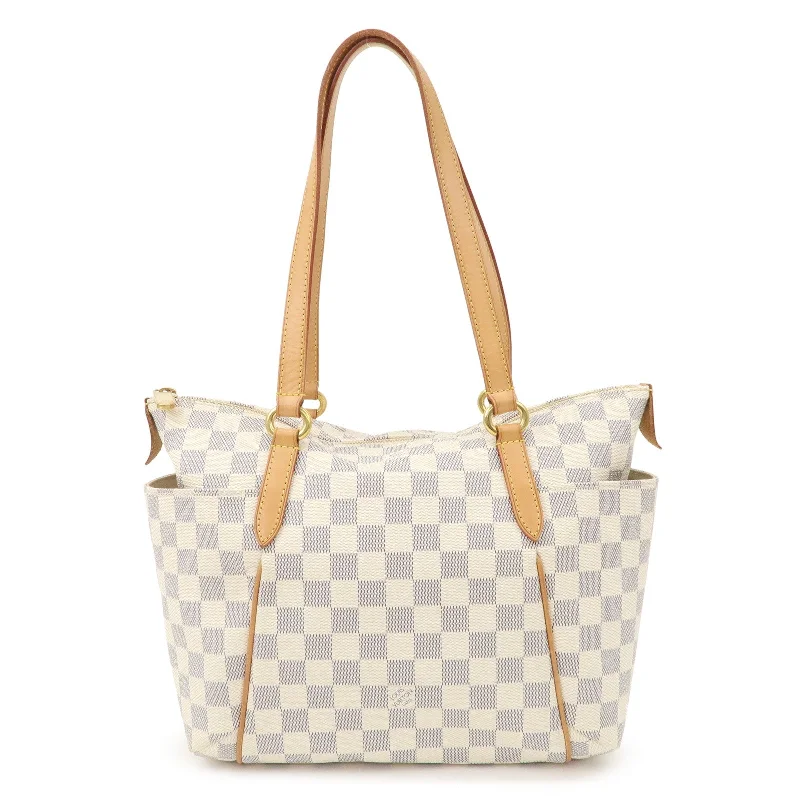 Louis Vuitton Damier Azur Totally PM Tote Bag Beige N51261