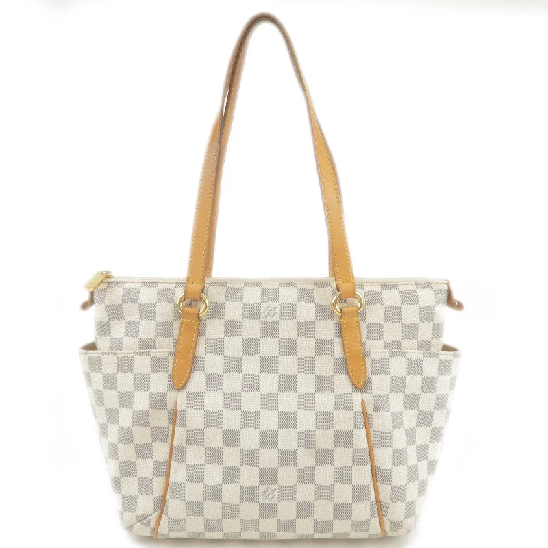 Louis Vuitton Damier Azur Totally PM Tote Bag Hand Bag N51261