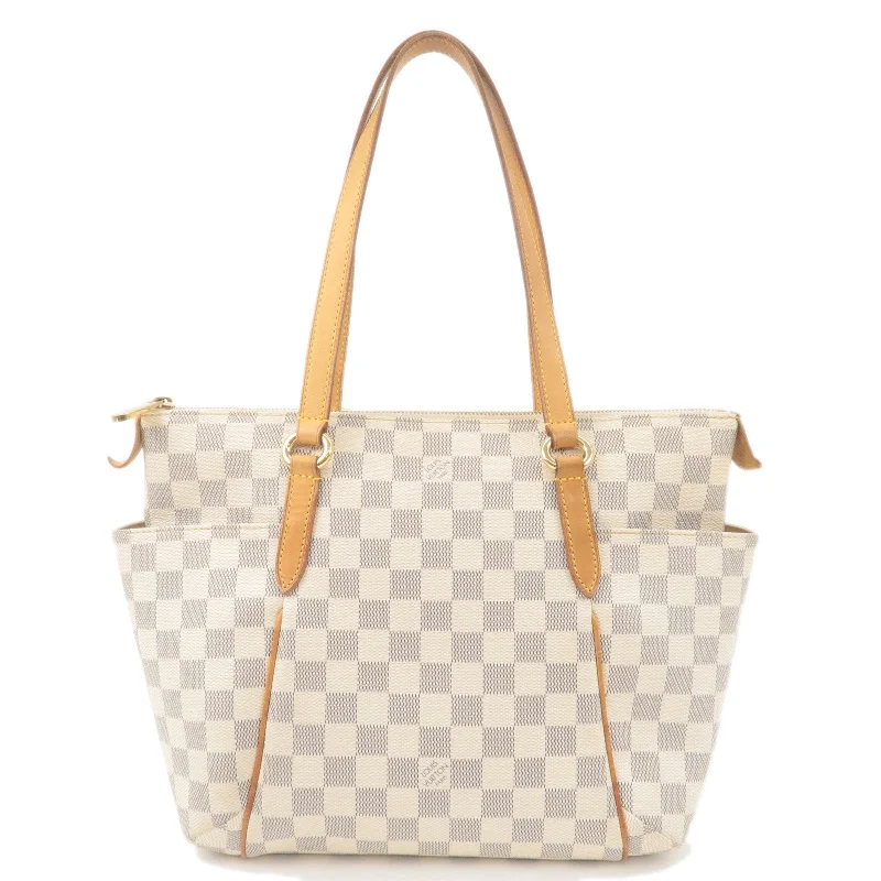 Louis Vuitton Damier Azur Totally PM Tote Bag Hand Bag N51261