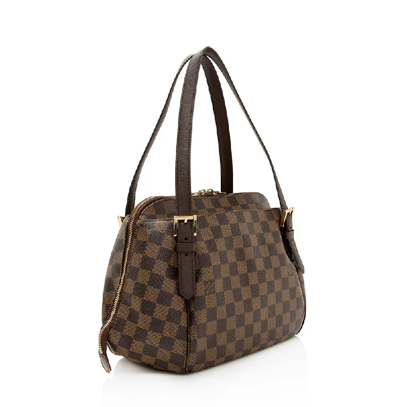 Louis Vuitton Damier Ebene Belem MM Shoulder Bag (SHF-21622)