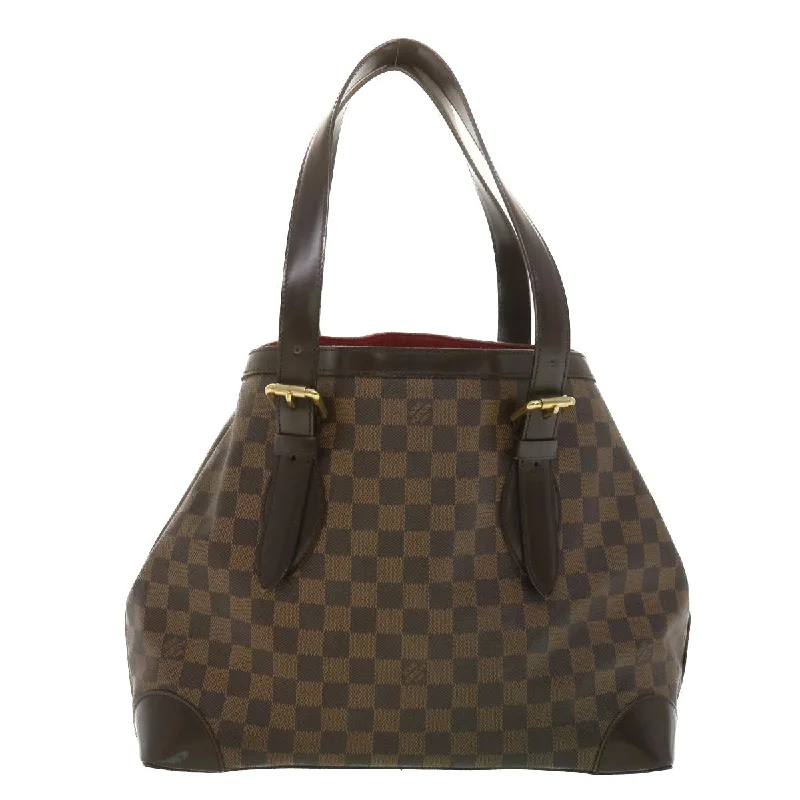 LOUIS VUITTON Damier Ebene Hampstead MM Tote Bag N51204 LV Auth 37825