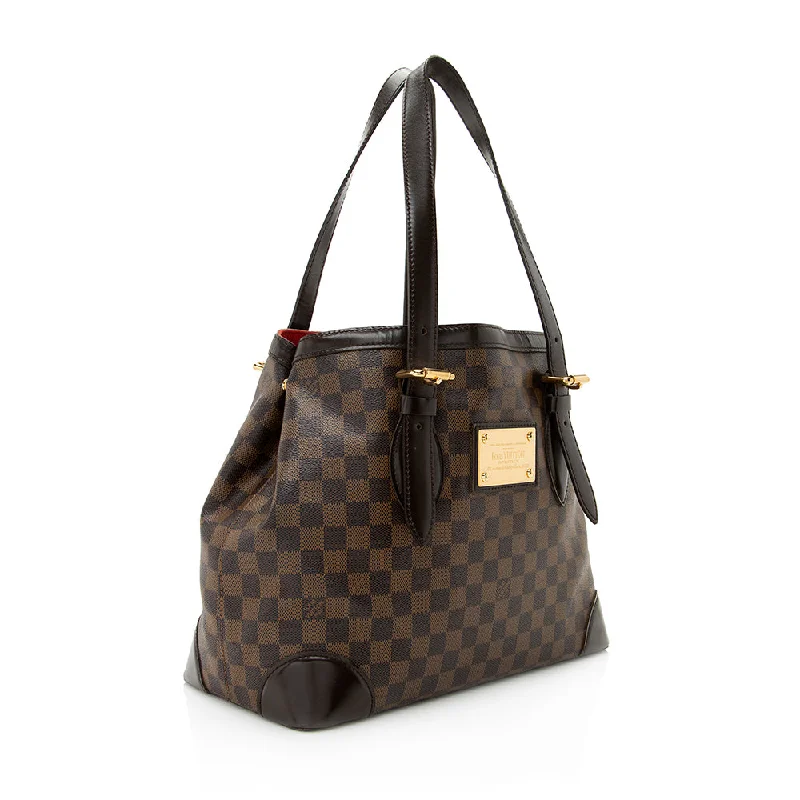 Louis Vuitton Damier Ebene Hampstead MM Tote (SHF-21116)