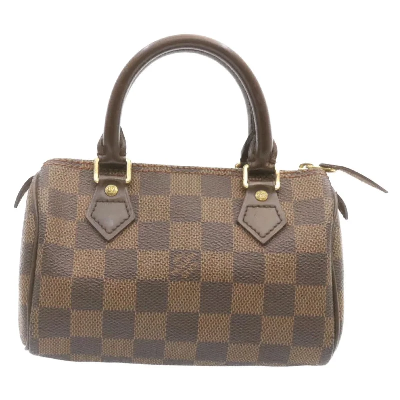 Louis Vuitton Damier Ebene Mini Speedy Hand Bag SP Order LV Auth 23260A