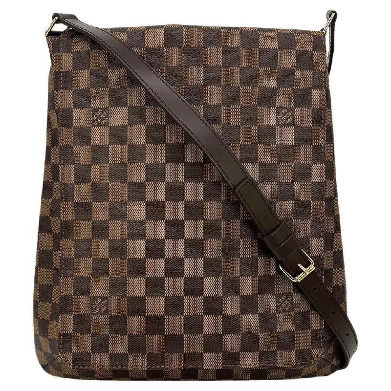 LOUIS VUITTON Damier Ebene Musette Salsa GM Shoulder Bag