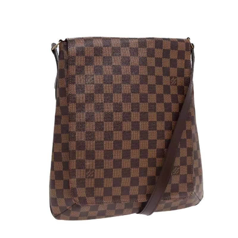 LOUIS VUITTON Damier Ebene Musette Shoulder Bag N51302 LV Auth yk14306