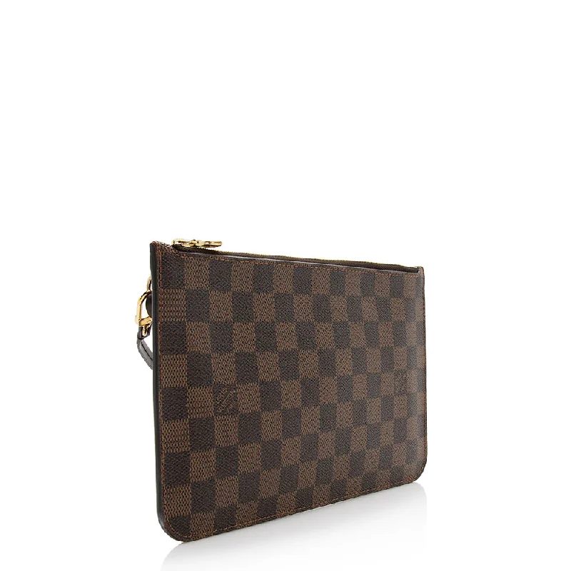 Louis Vuitton Damier Ebene Neverfull MM Pochette (SHF-21966)