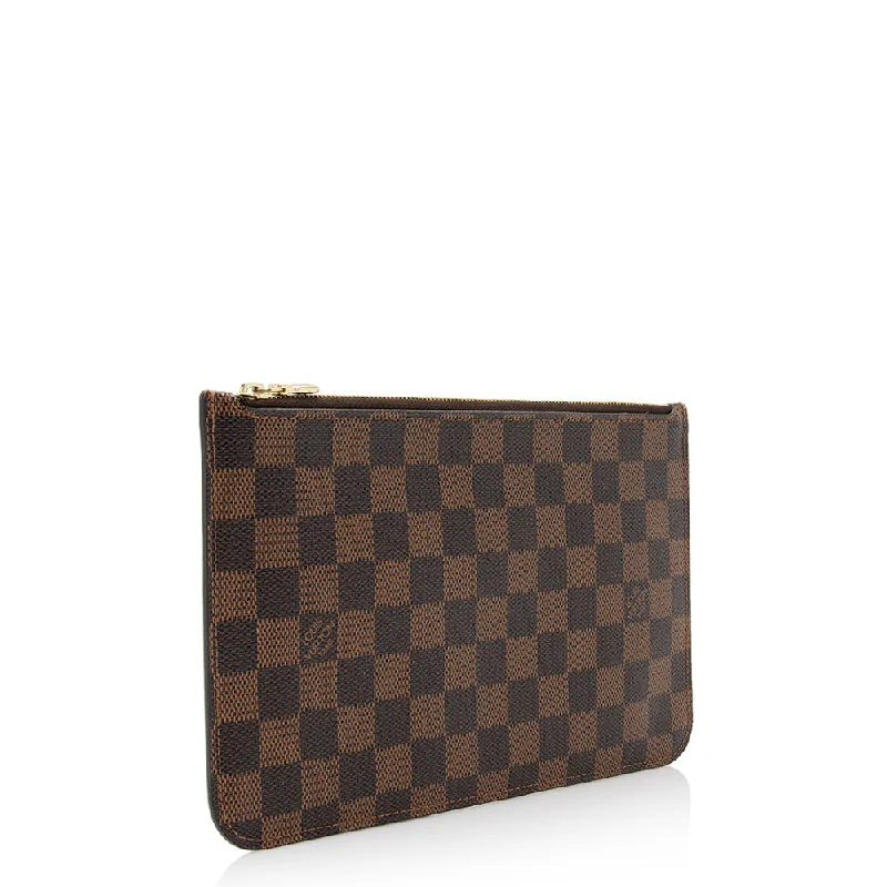 Louis Vuitton Damier Ebene Neverfull MM Pochette (SHF-22053)