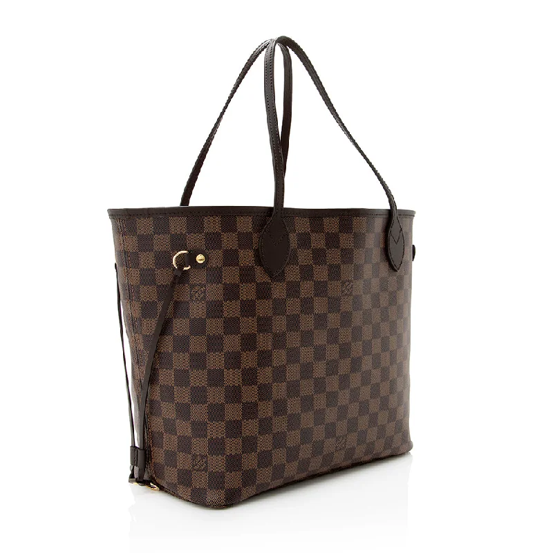 Louis Vuitton Damier Ebene Neverfull MM Tote (SHF-21695)