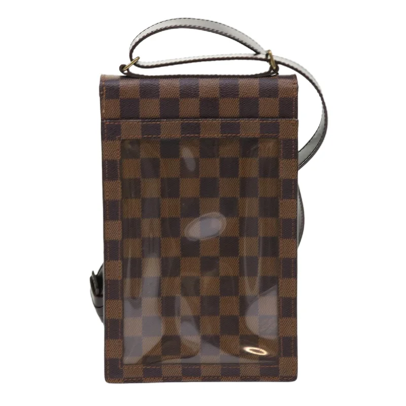 LOUIS VUITTON Damier Ebene Portello Shoulder Bag N45271 LV Auth 47684