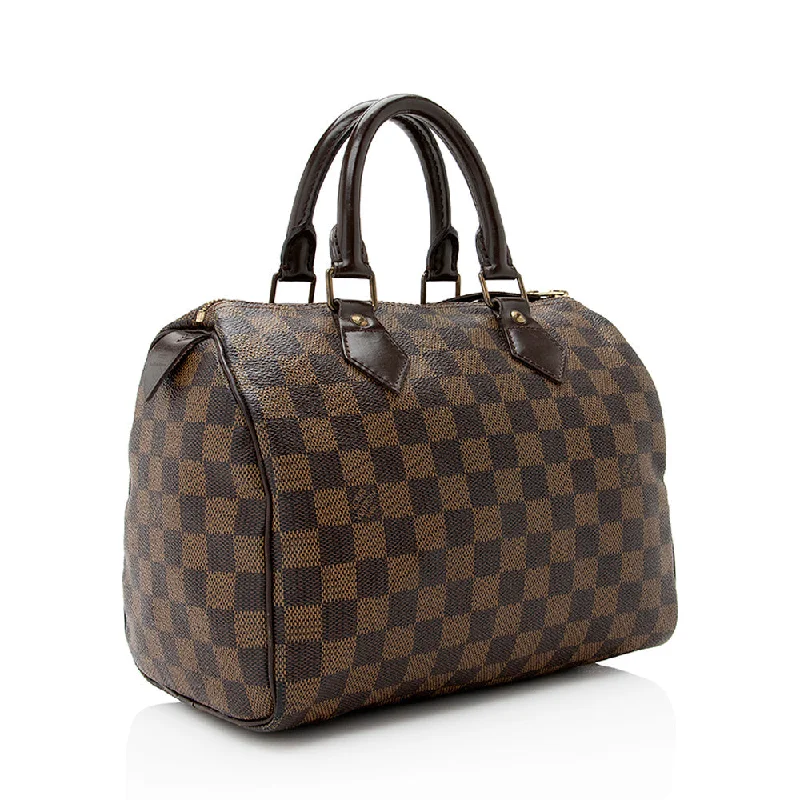 Louis Vuitton Damier Ebene Speedy 25 Satchel (SHF-21897)