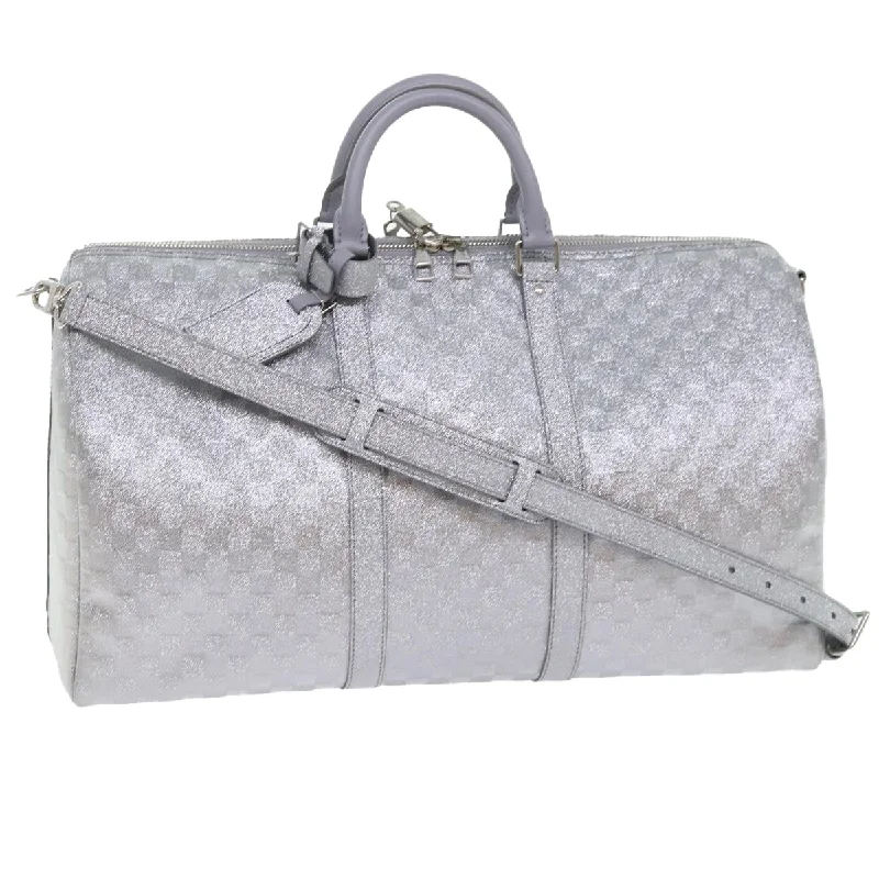 LOUIS VUITTON Damier Glitter Keepall Bandouliere 50 Bag N58041 LV Auth 52528A