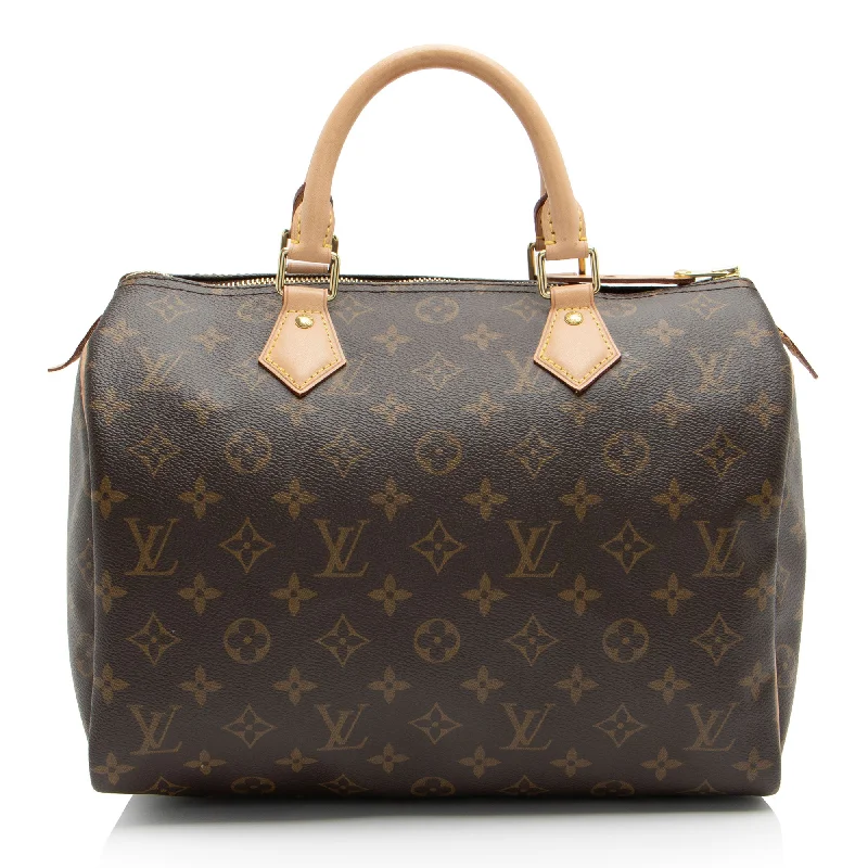 Louis Vuitton Monogram Canvas Speedy 30 Satchel (SHF-FEwSl3)