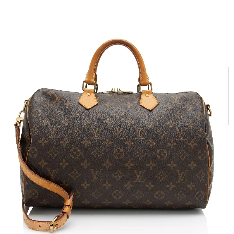 Louis Vuitton Monogram Canvas Speedy Bandouliere 35 Satchel (SHF-J30zzA)