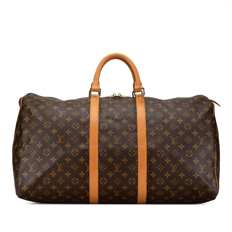 Louis Vuitton Monogram Keepall 55 (SHG-QVVuLC)