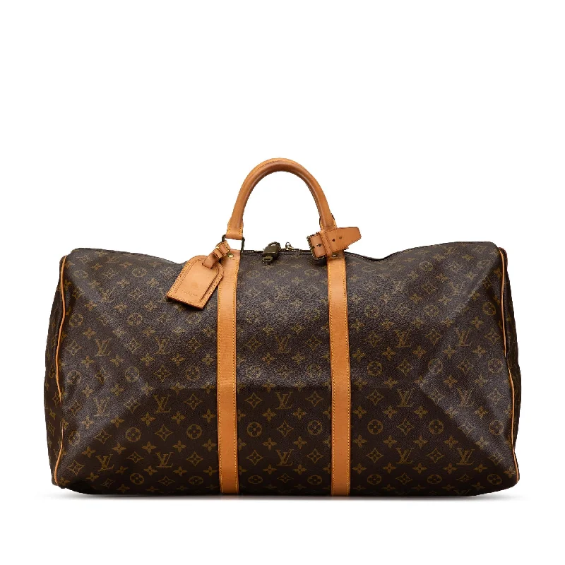 Louis Vuitton Monogram Keepall 60 (SHG-FhL45N)