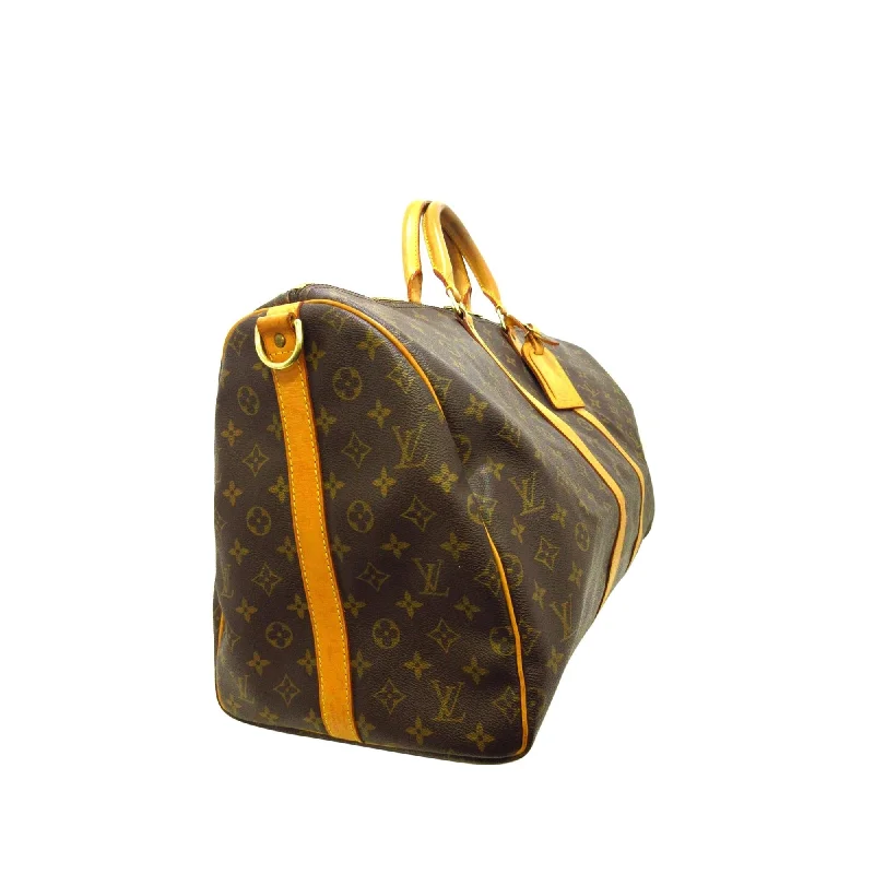 Louis Vuitton Monogram Keepall Bandouliere 55 (SHG-vcrN3F)