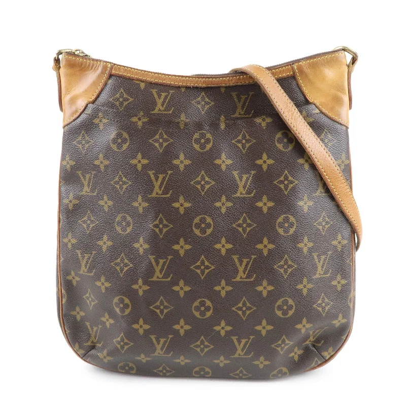 Louis Vuitton Monogram Odeon MM Shoulder Bag Brown M56389