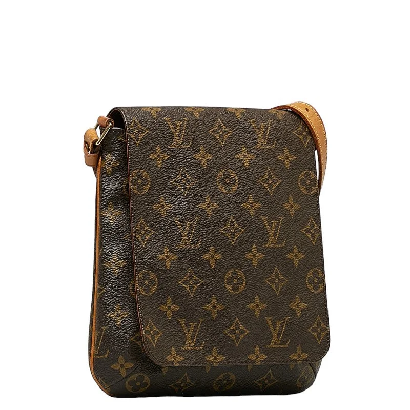 Louis Vuitton Monogram Salsa Short Shoulder Bag M51258 Brown PVC Leather Lady Louis Vuitton