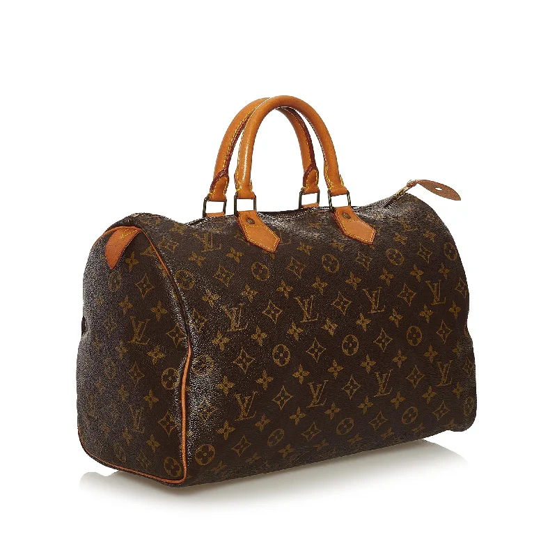 Louis Vuitton Monogram Speedy 35 (SHG-35099)