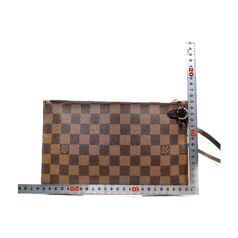 Louis Vuitton Neverfull Damier Ebene Wristlet Pouch/Clutch Bag