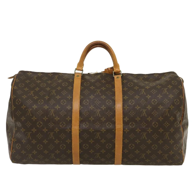 Louis Vuitton Brown Canvas Keepall 60 travel bag