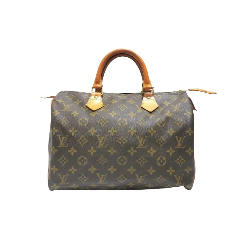 Louis Vuitton Brown Canvas Speedy 30 handbag bag