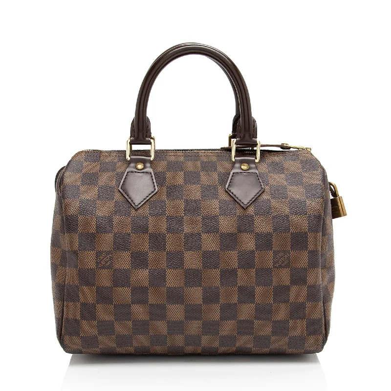 Louis Vuitton Damier Ebene Speedy 25 Satchel (SHF-pw53l4)