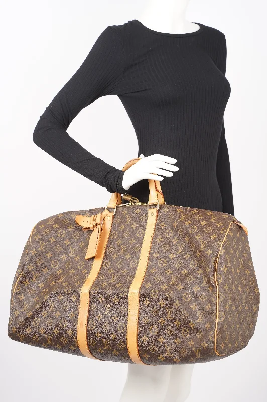 Louis Vuitton Womens Keepall 55 Monogram Canvas