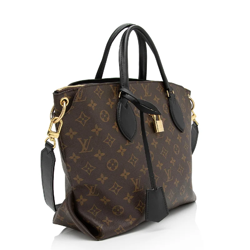 Louis Vuitton Monogram Canvas Flower MM Zip Tote (SHF-Kg9eLW)