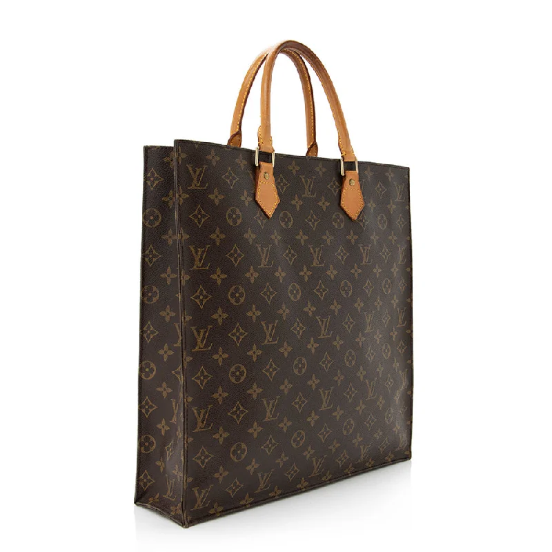 Louis Vuitton Monogram Canvas Sac Plat Tote (SHF-21227)