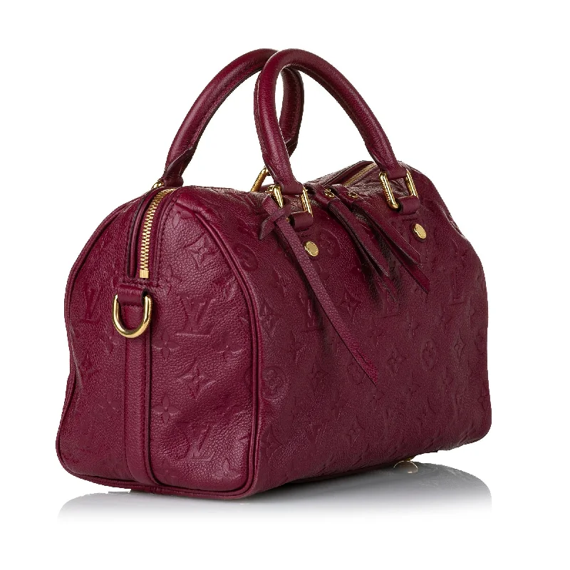 Louis Vuitton Monogram Empreinte Speedy Bandouliere 25 (SHG-32650)