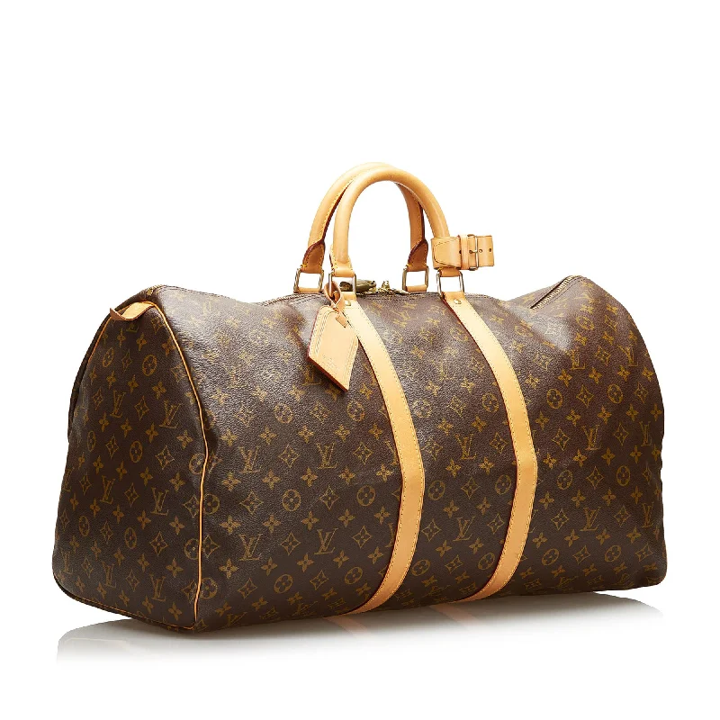 Louis Vuitton Monogram Keepall 55 (SHG-37081)