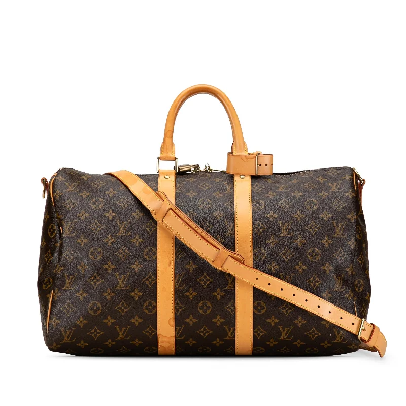 Louis Vuitton Monogram Keepall Bandouliere 45 (SHG-KNFGNC)