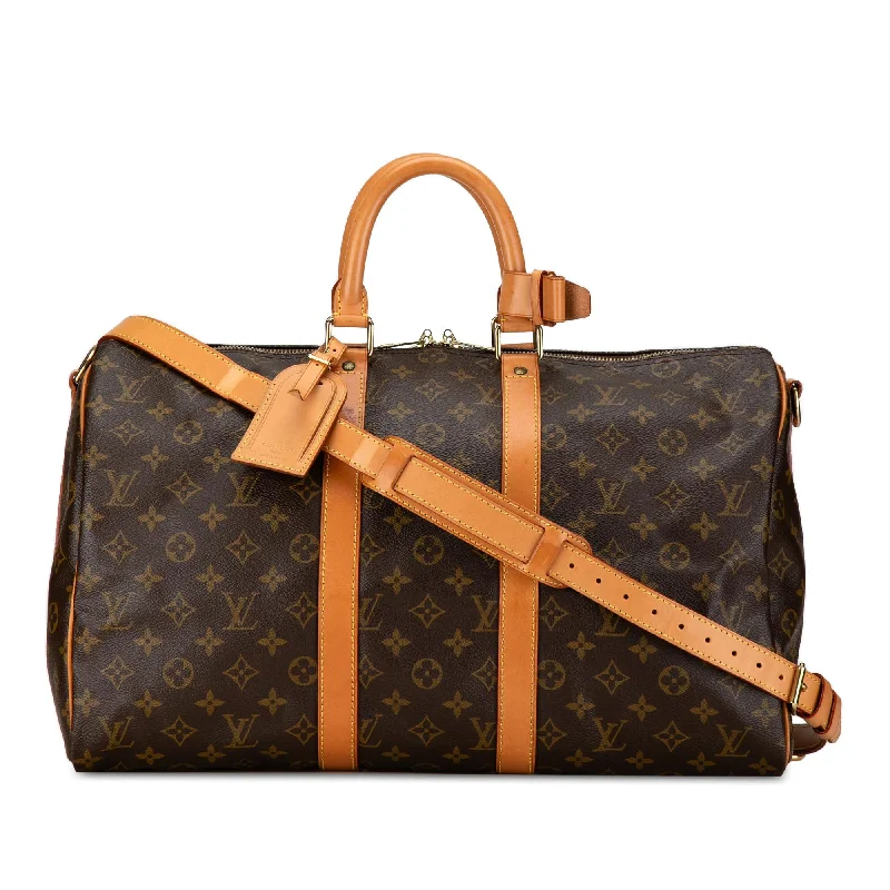 Louis Vuitton Monogram Keepall Bandouliere 45 (SHG-zroCn2)