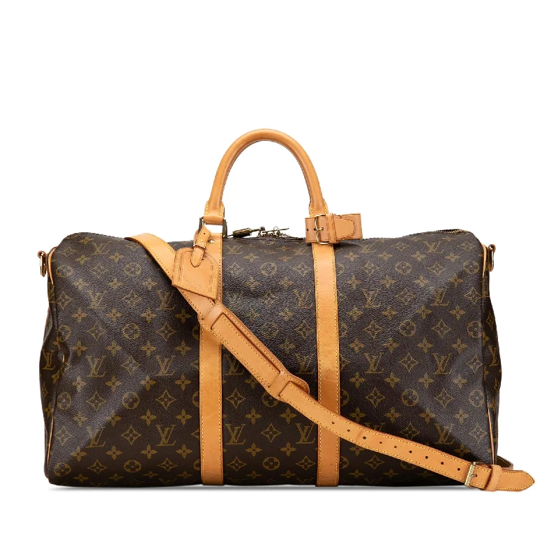 Louis Vuitton Monogram Keepall Bandouliere 50 (SHG-5Iwaz9)