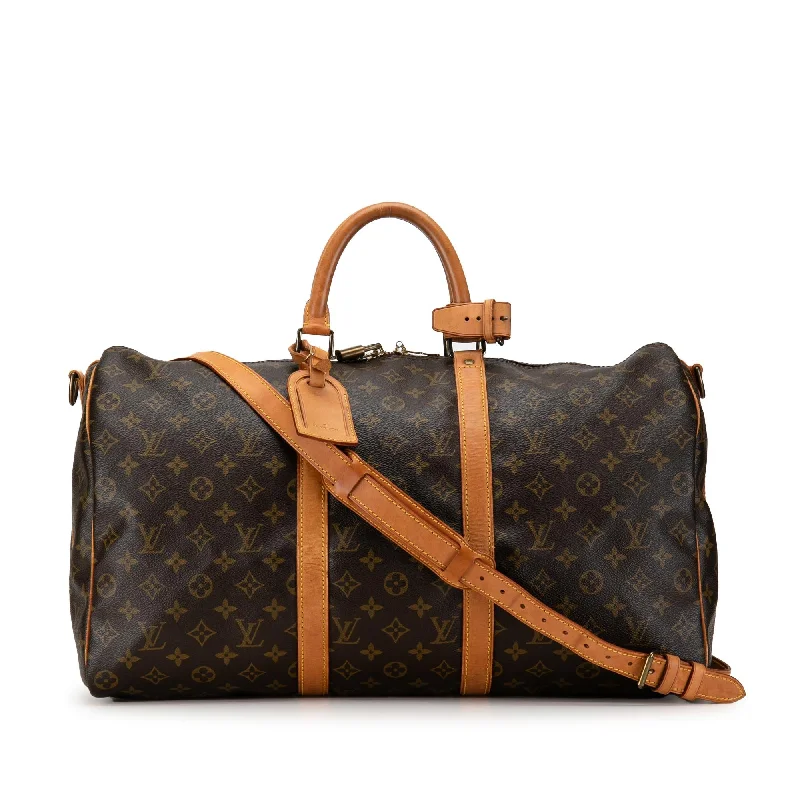 Louis Vuitton Monogram Keepall Bandouliere 50 (SHG-appIPu)