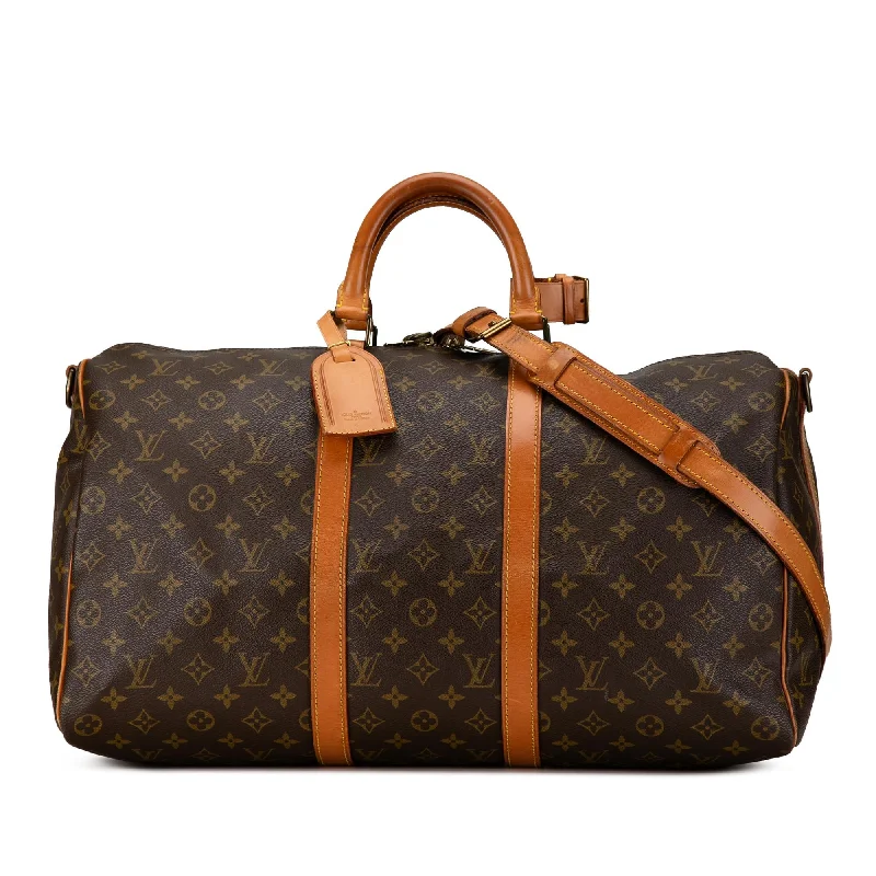 Louis Vuitton Monogram Keepall Bandouliere 50 (SHG-Bge38C)