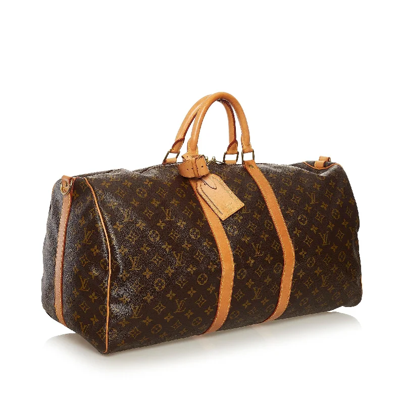 Louis Vuitton Monogram Keepall Bandouliere 55 (SHG-34911)