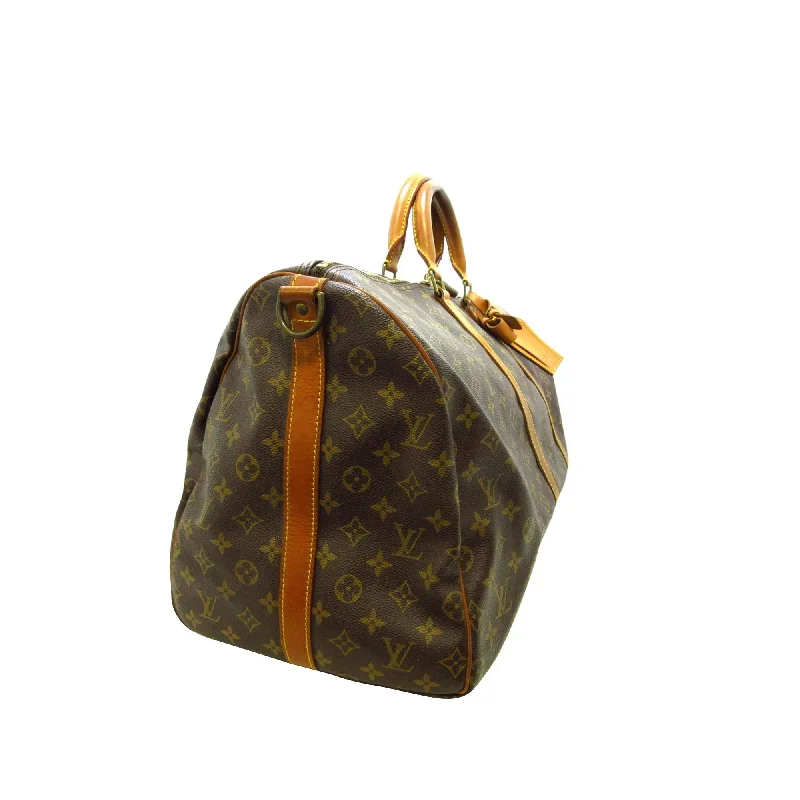 Louis Vuitton Monogram Keepall Bandouliere 55 (SHG-36478)